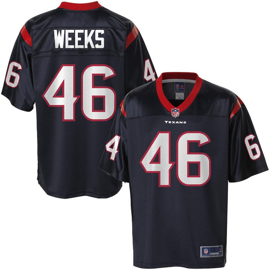 Houston Texans Jon Weeks 827 NFL jersey front view