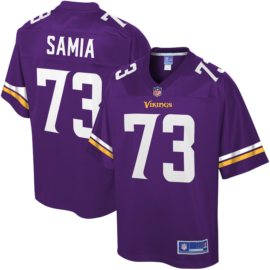 Minnesota Vikings Dru Samia 669 NFL jersey front view