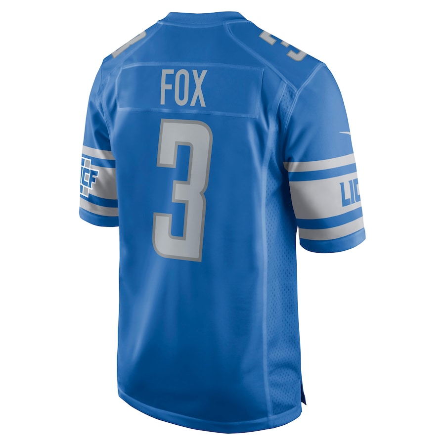 Detroit Lions Jack Fox 987 NFL jersey front view