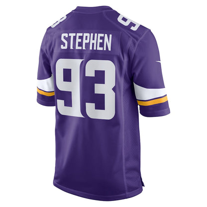 Minnesota Vikings Shamar Stephen 612 NFL jersey front view