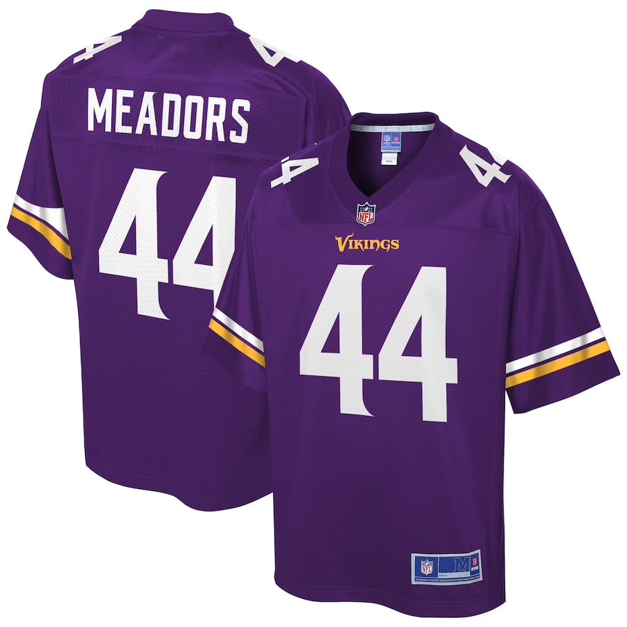 Minnesota Vikings Nate Meadors 682 NFL jersey front view