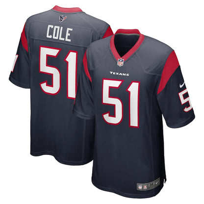 Houston Texans Dylan Cole 753 NFL jersey front view