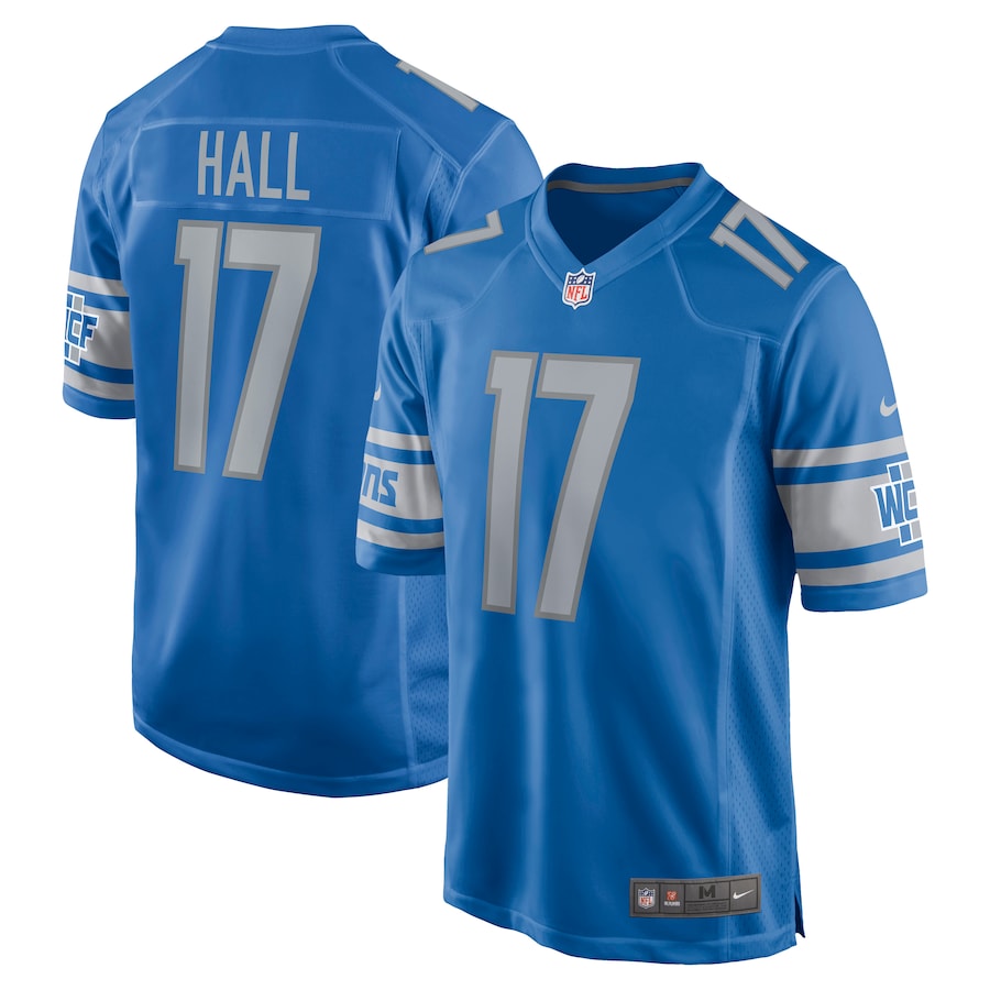 Detroit Lions Marvin Hall 972 NFL jersey front view