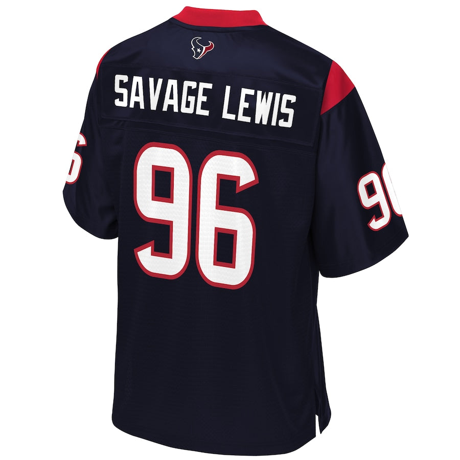 Houston Texans Ira Savage Lewis 812 NFL jersey front view