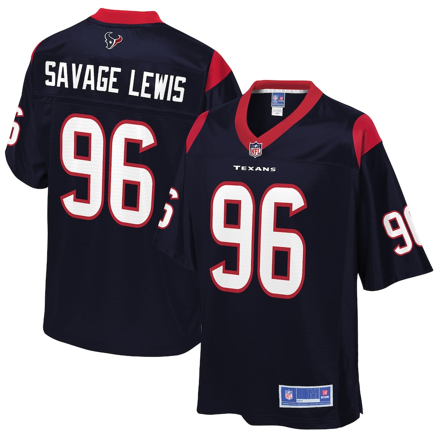 Houston Texans Ira Savage Lewis 812 NFL jersey front view