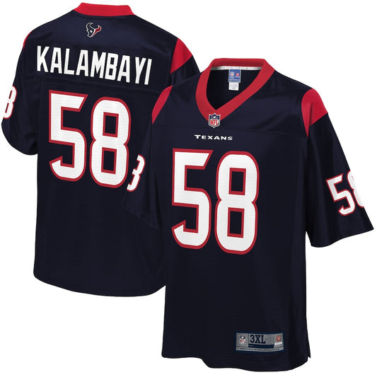 Houston Texans Peter Kalambayi Big Tall 863 NFL jersey front view
