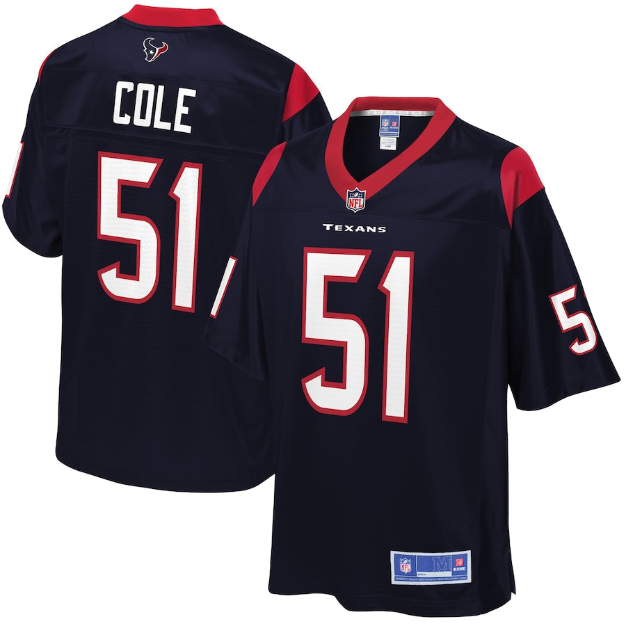 Houston Texans Dylan Cole 893 NFL jersey front view