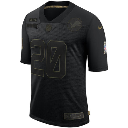 Detroit Lions Barry Sanders Salute To Service NFL jersey front view