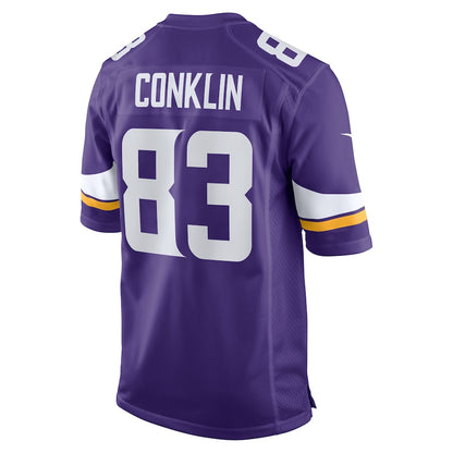 Minnesota Vikings Tyler Conklin 610 NFL jersey front view