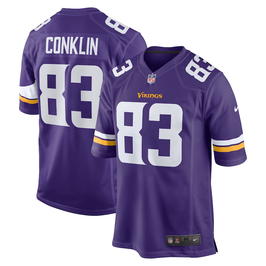 Minnesota Vikings Tyler Conklin 610 NFL jersey front view