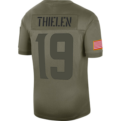 Minnesota Vikings Adam Thielen Salute To Service NFL jersey front view