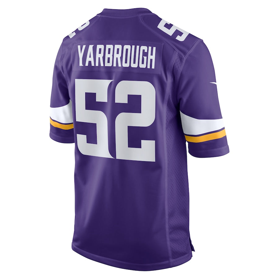 Minnesota Vikings Eddie Yarbrough 604 NFL jersey front view