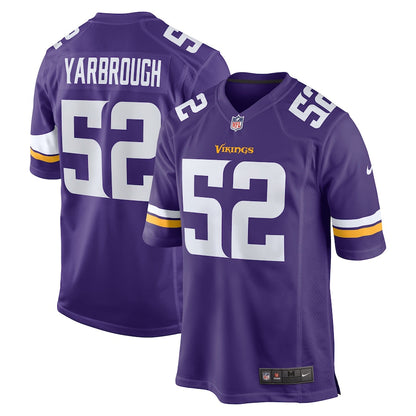 Minnesota Vikings Eddie Yarbrough 604 NFL jersey front view