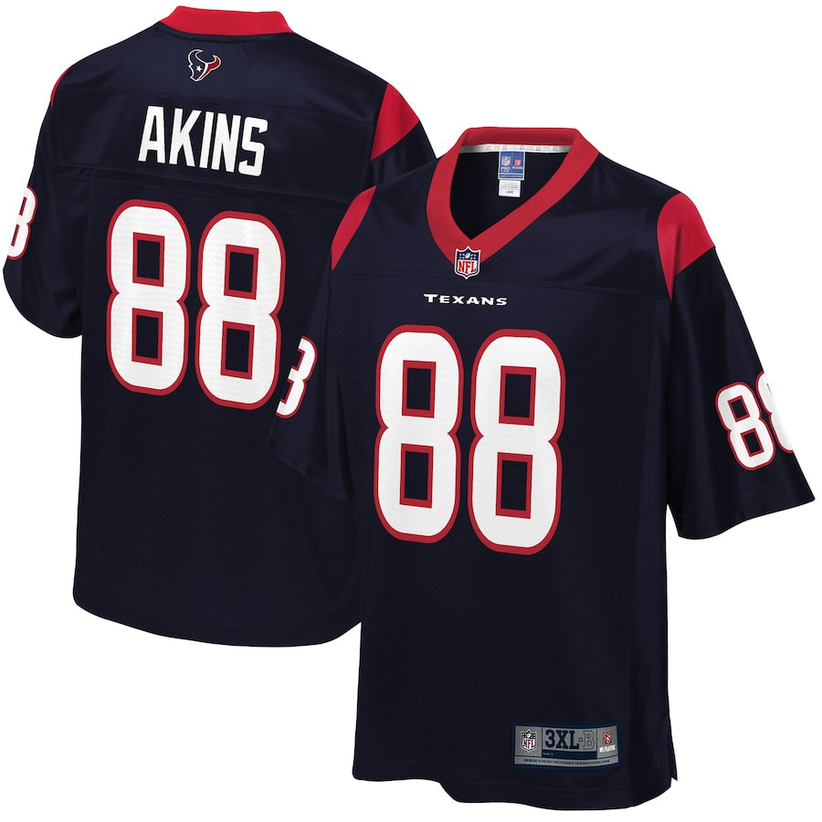 Houston Texans Akins Big Tall 875 NFL jersey front view