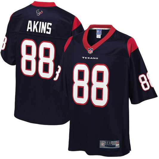 Houston Texans Akins Big Tall 875 NFL jersey front view
