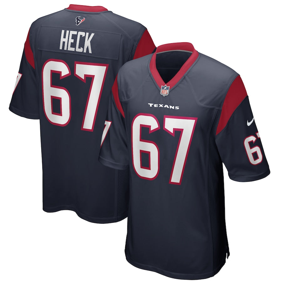 Houston Texans Charlie Heck 740 NFL jersey front view
