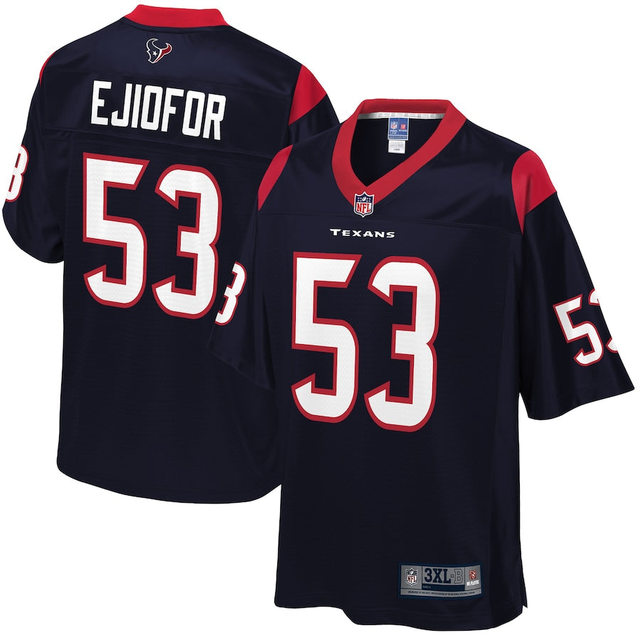 Houston Texans Duke Ejiofor Big Tall 906 NFL jersey front view
