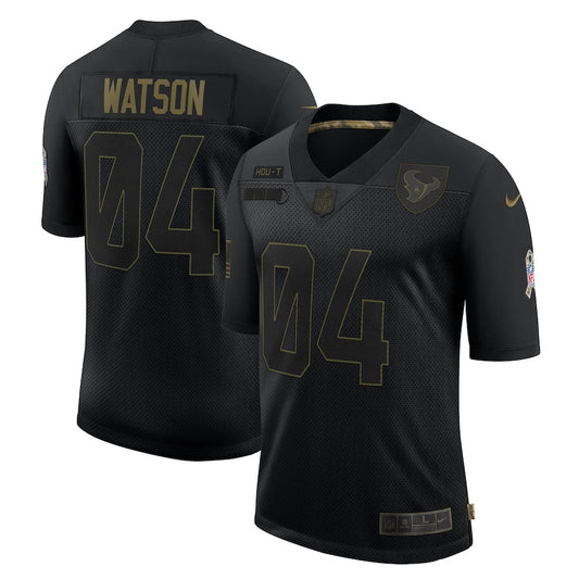 Houston Texans Deshaun Watson Salute To Service NFL jersey front view