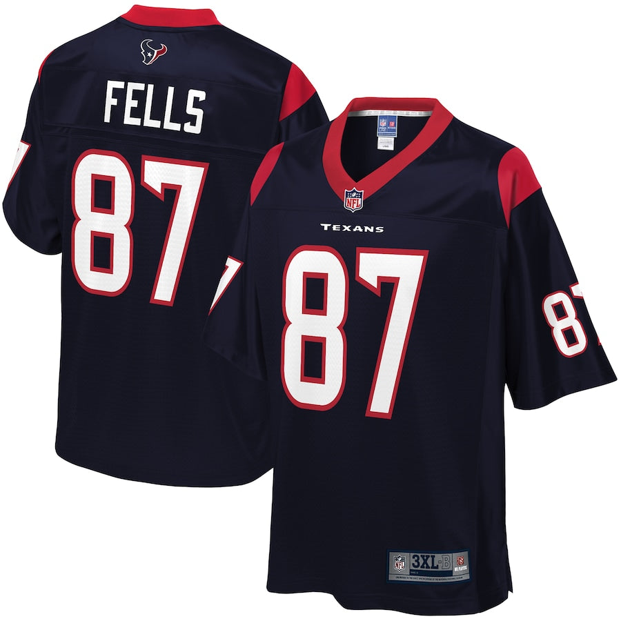 Houston Texans Darren Fells Big Tall 902 NFL jersey front view