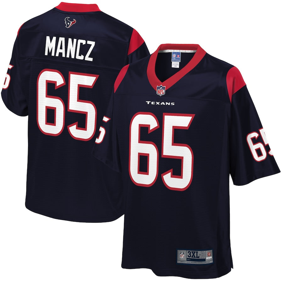 Houston Texans Greg Mancz Big Tall 864 NFL jersey front view