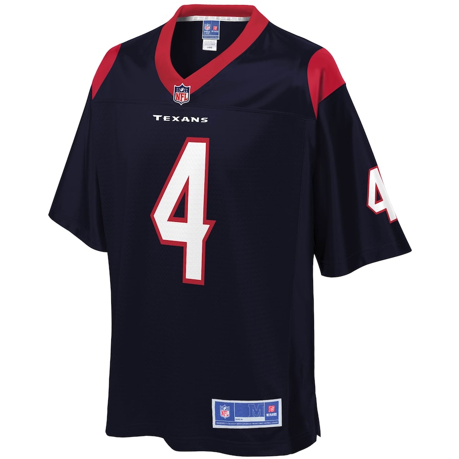 Houston Texans Deshaun Watson Logo 712 NFL jersey front view