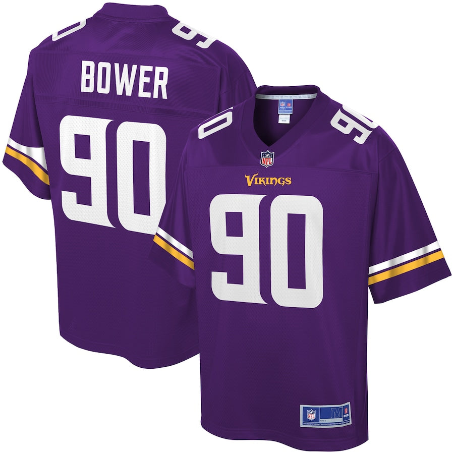 Minnesota Vikings Tashawn Bower 675 NFL jersey front view