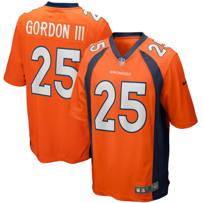 Denver Broncos Melvin Gordon III 301 NFL jersey front view