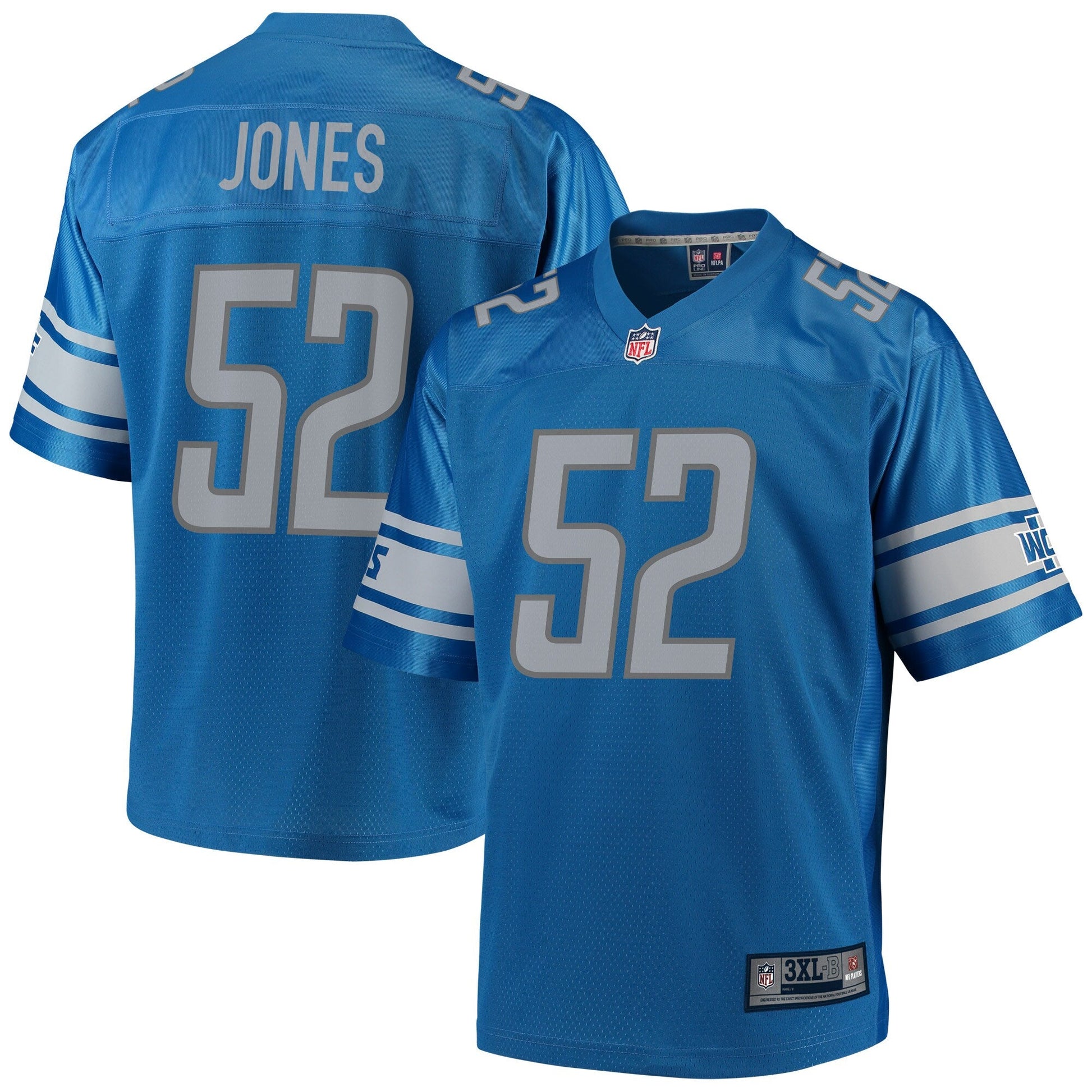 Detroit Lions Christian Jones Big Tall NFL jersey front view