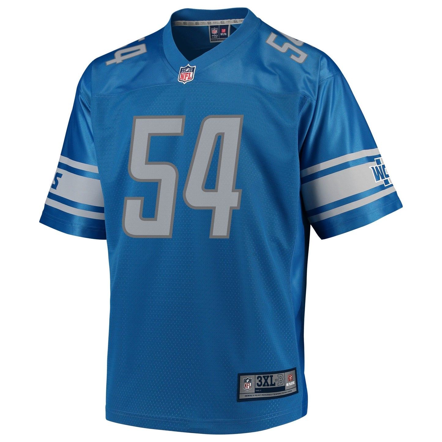 Detroit Lions Steve Longa Big Tall NFL jersey front view