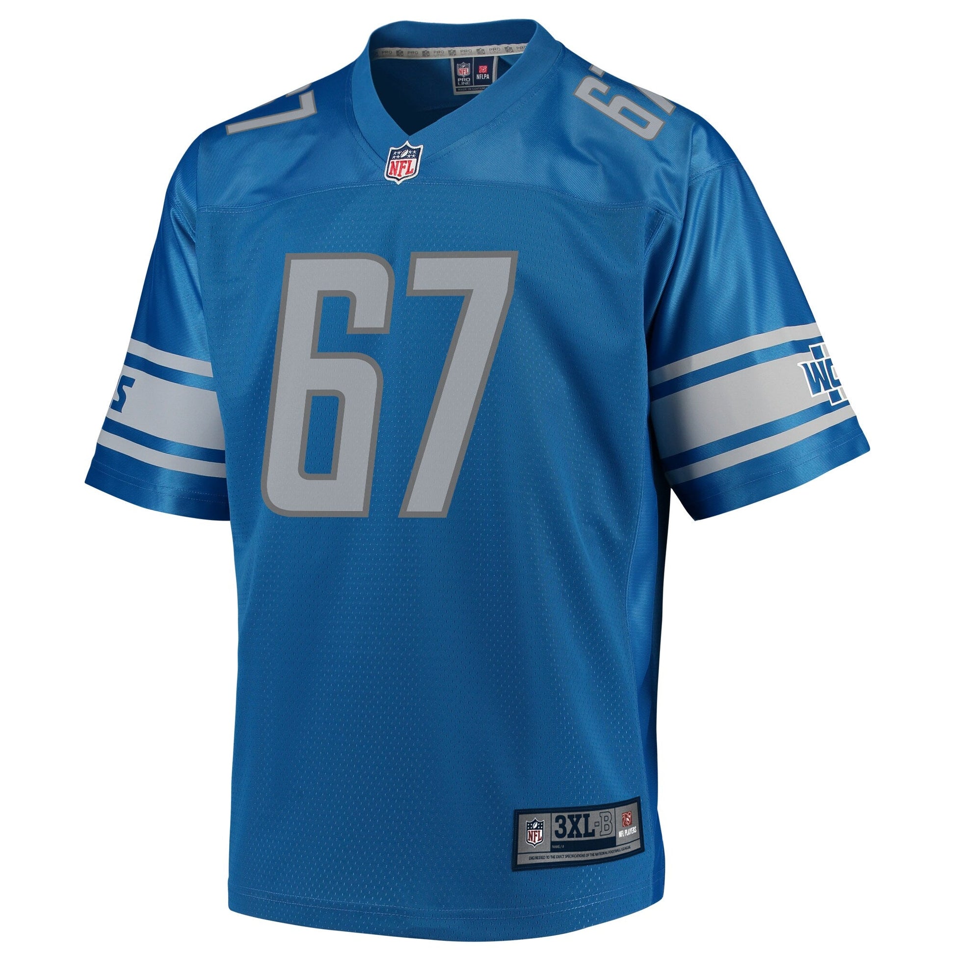 Detroit Lions Matt Nelson Big Tall NFL jersey front view