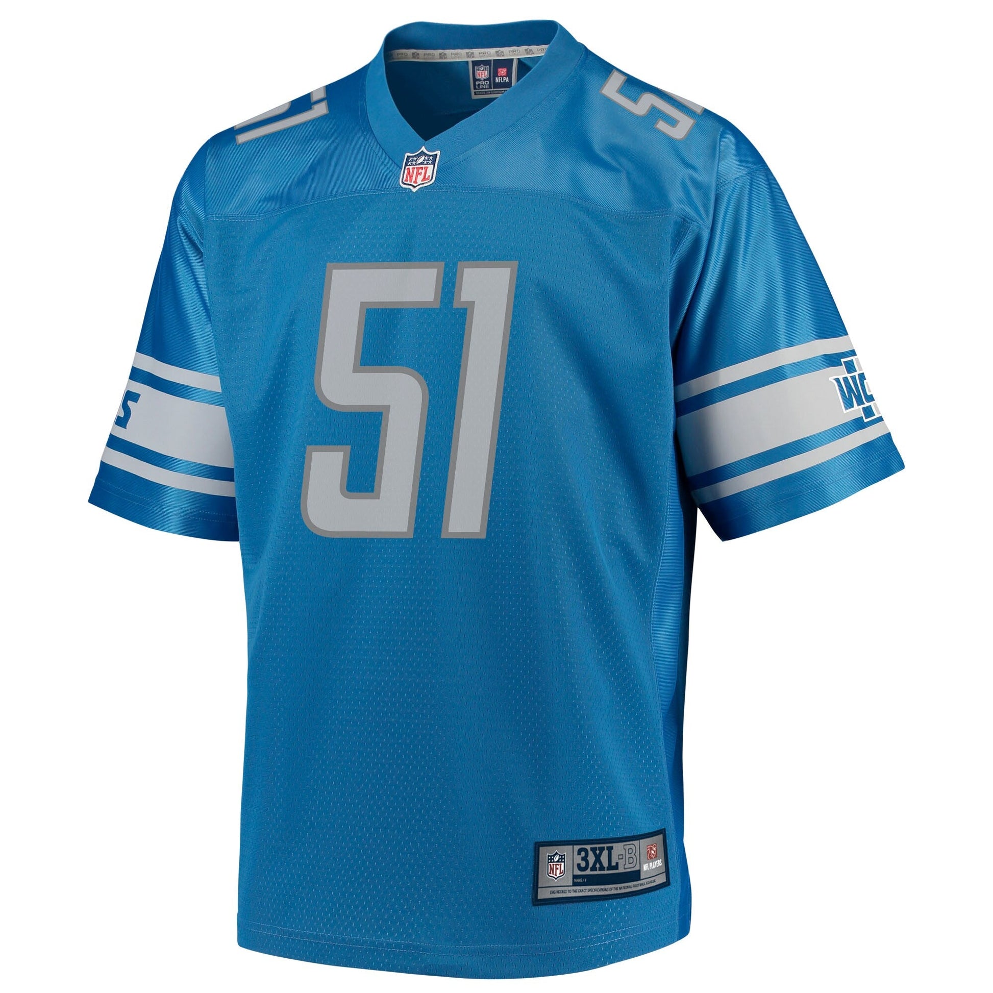 Detroit Lions Jahlani Tavai Big Tall NFL jersey front view