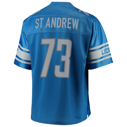 Detroit Lions Micah St Andrew Big Tall NFL jersey front view