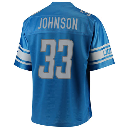 Detroit Lions Kerryon Johnson Big Tall NFL jersey front view