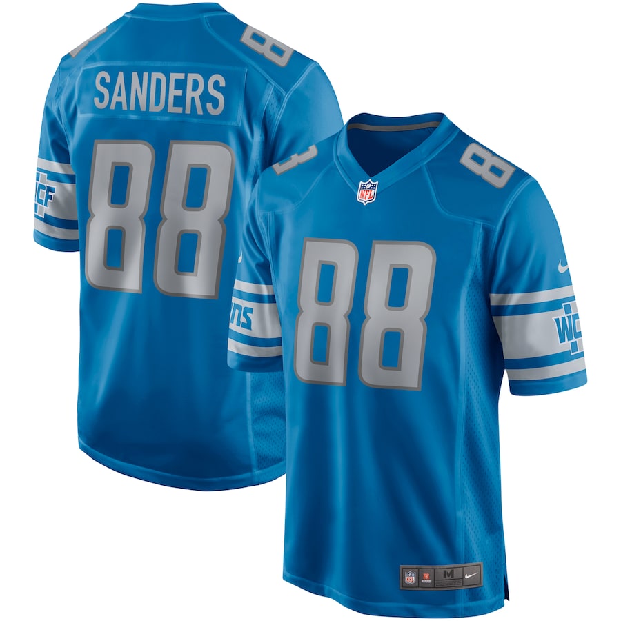 Detroit Lions Charlie Sanders NFL jersey front view