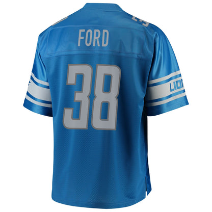 Detroit Lions Mike Ford Big Tall NFL jersey front view