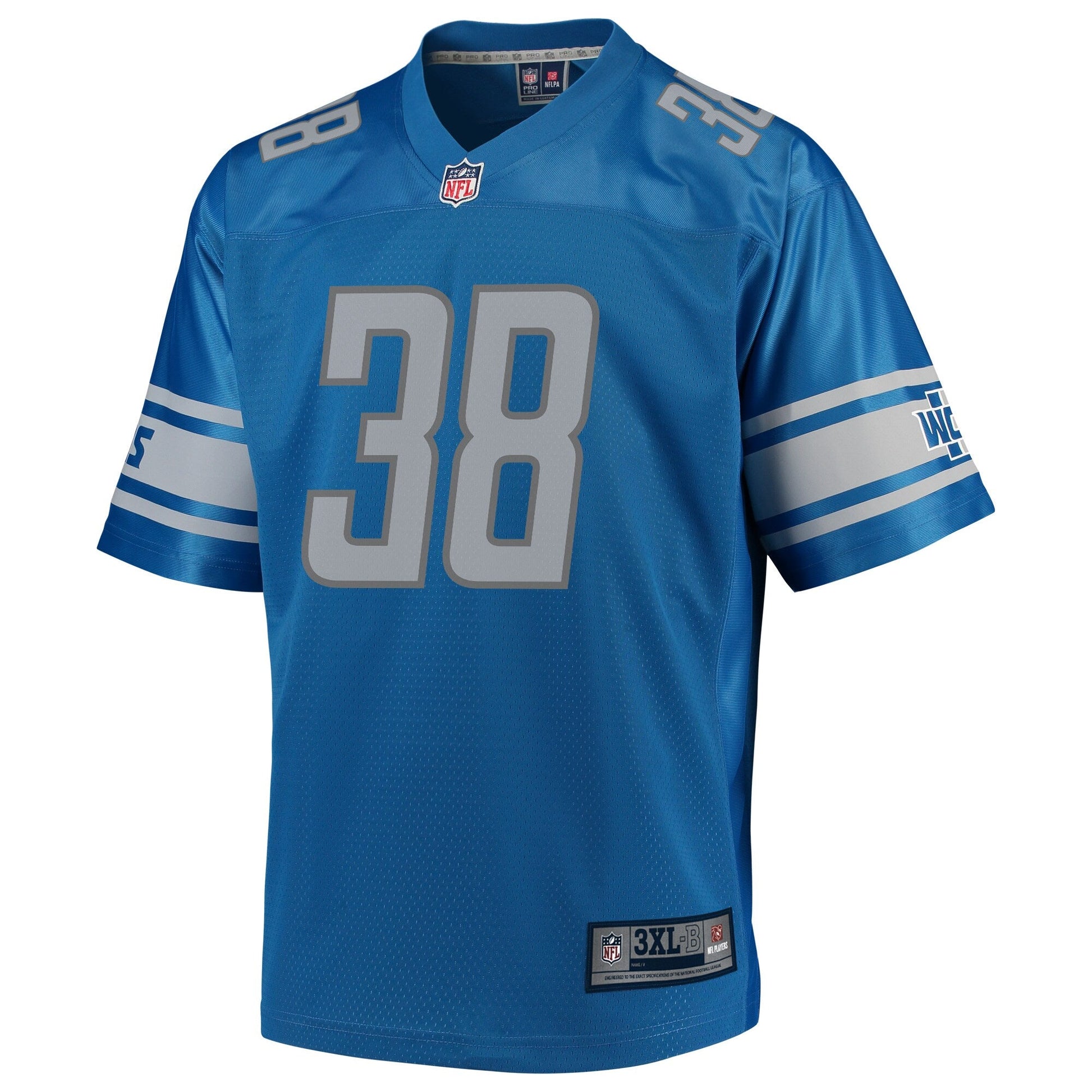 Detroit Lions Mike Ford Big Tall NFL jersey front view