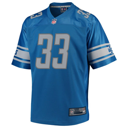 Detroit Lions Kerryon Johnson Big Tall NFL jersey front view