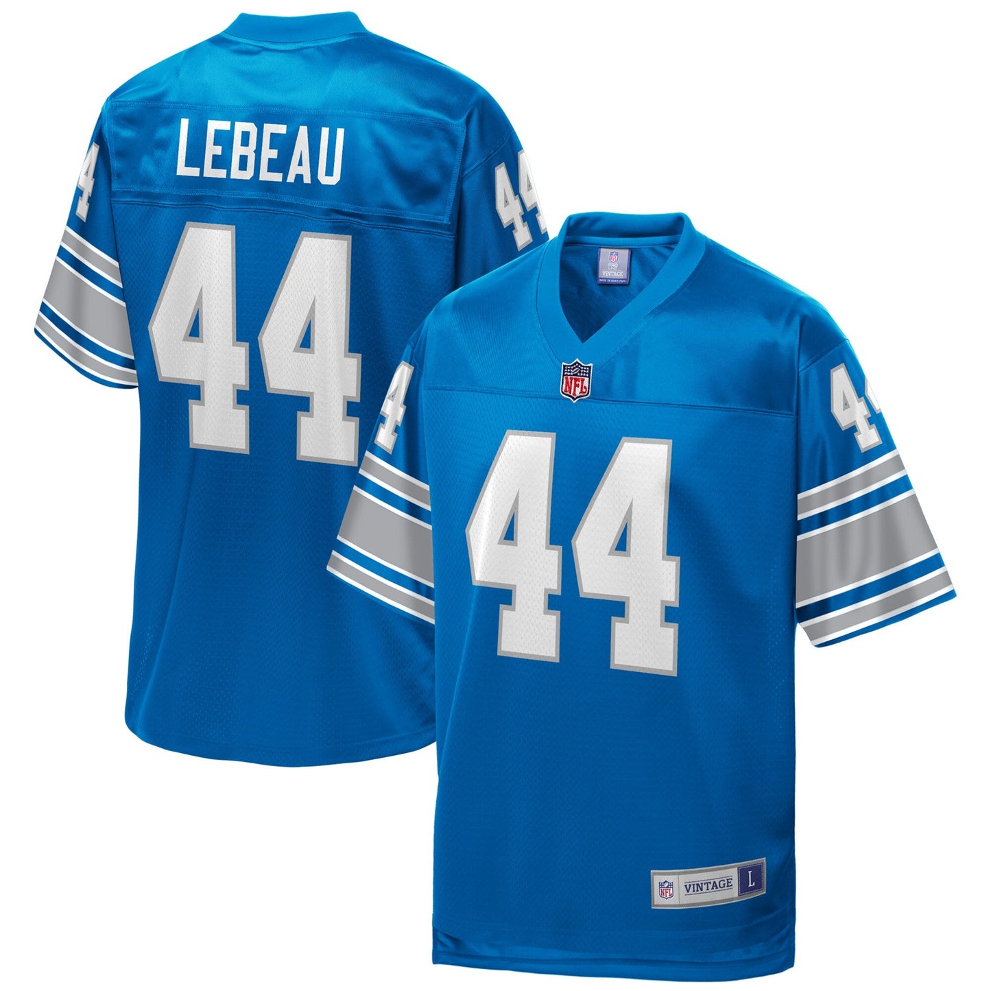 Detroit Lions Dick Lebeau NFL jersey front view