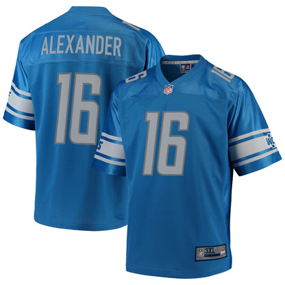 Detroit Lions Deontez Alexander Big Tall NFL jersey front view