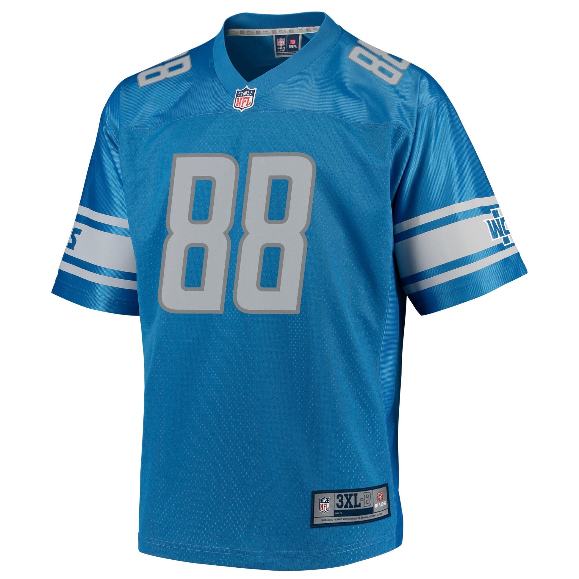 Detroit Lions Tj Hockenson Big Tall NFL jersey front view