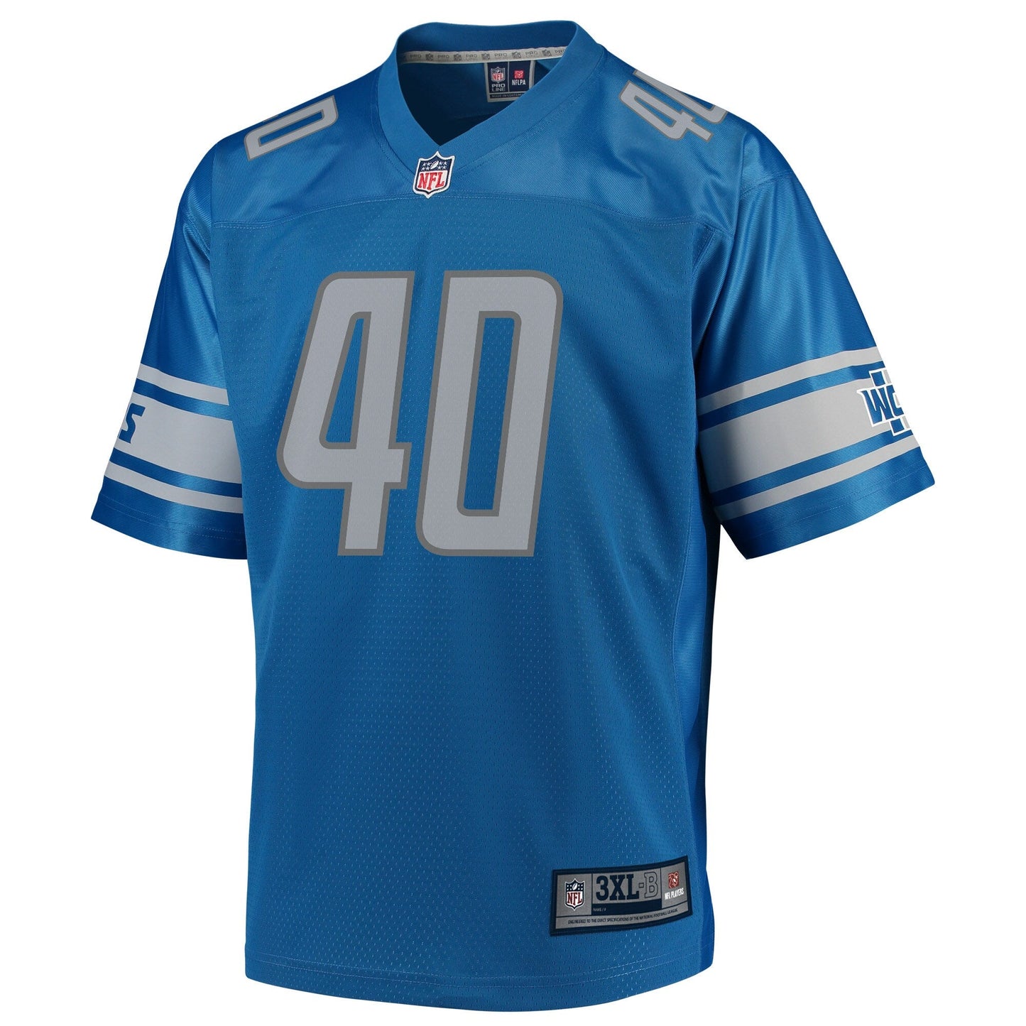Detroit Lions Jarrad Davis Big Tall NFL jersey front view