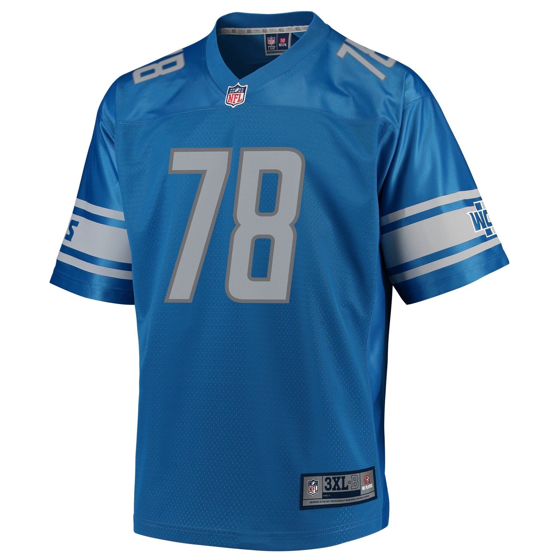 Detroit Lions Andrew Donnal Big Tall NFL jersey front view