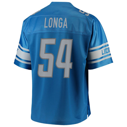 Detroit Lions Steve Longa Big Tall NFL jersey front view