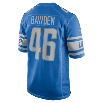 Detroit Lions Nick Bawden NFL jersey front view