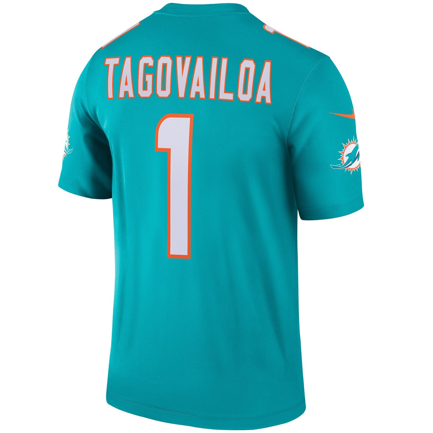 Miami Dolphins Tua Tagovailoa Legend NFL jersey front view