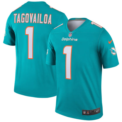 Miami Dolphins Tua Tagovailoa Legend NFL jersey front view