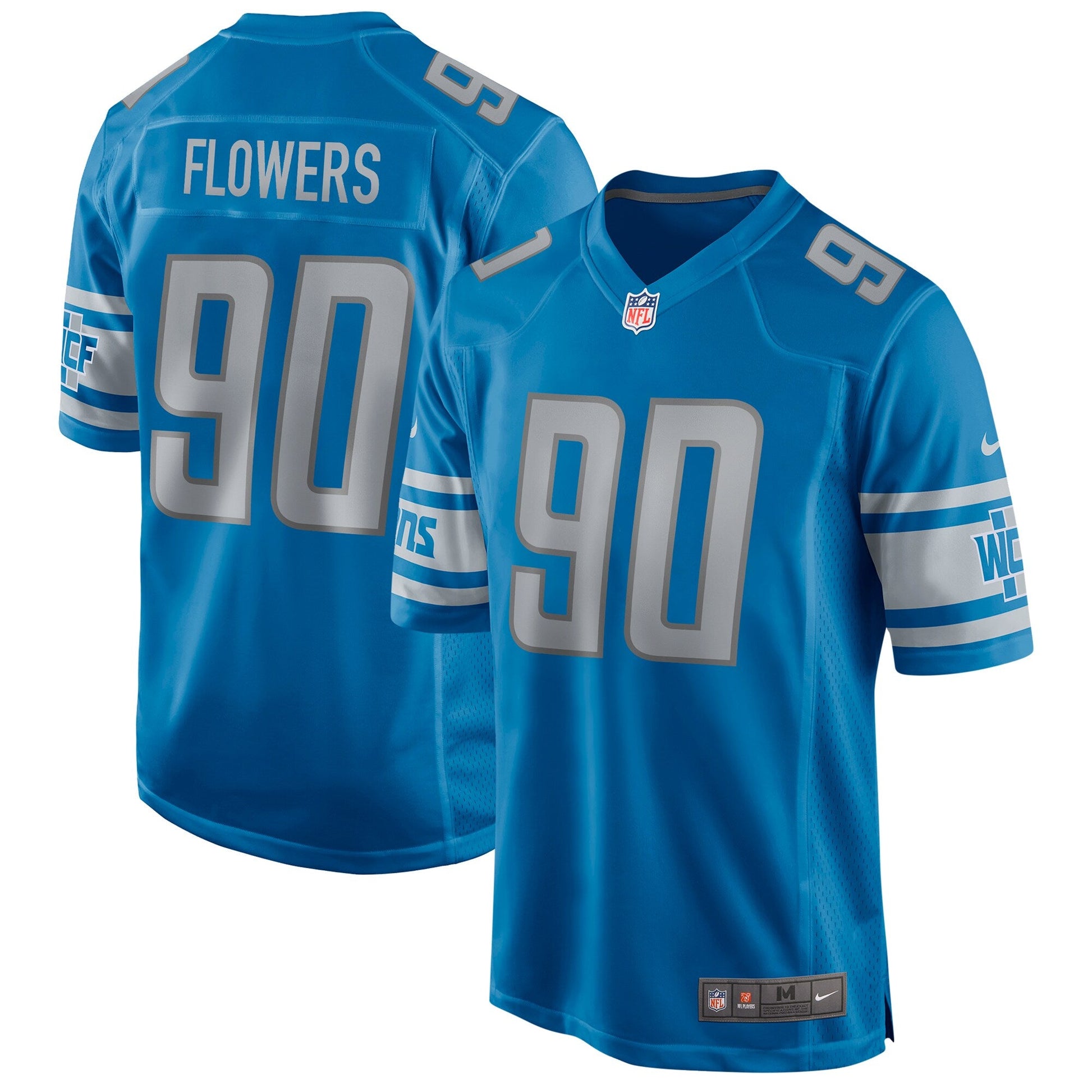 Detroit Lions Trey Flowers NFL jersey front view