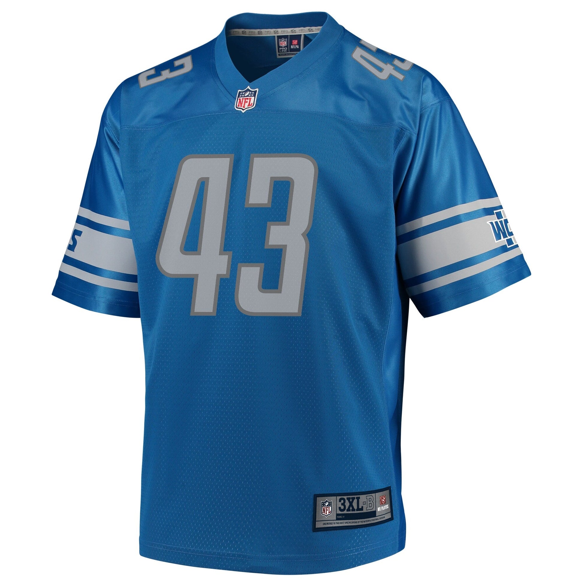 Detroit Lions Bo Scarbrough Big Tall NFL jersey front view