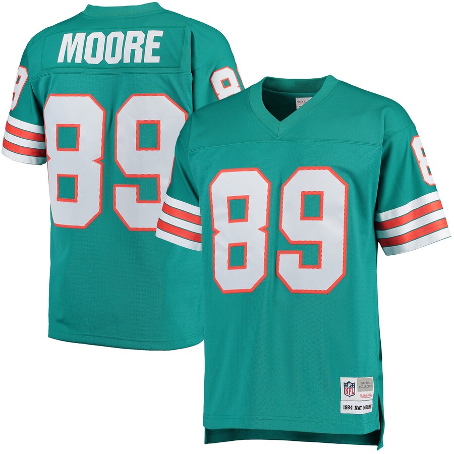 Miami Dolphins Nat Moore Legacy NFL jersey front view