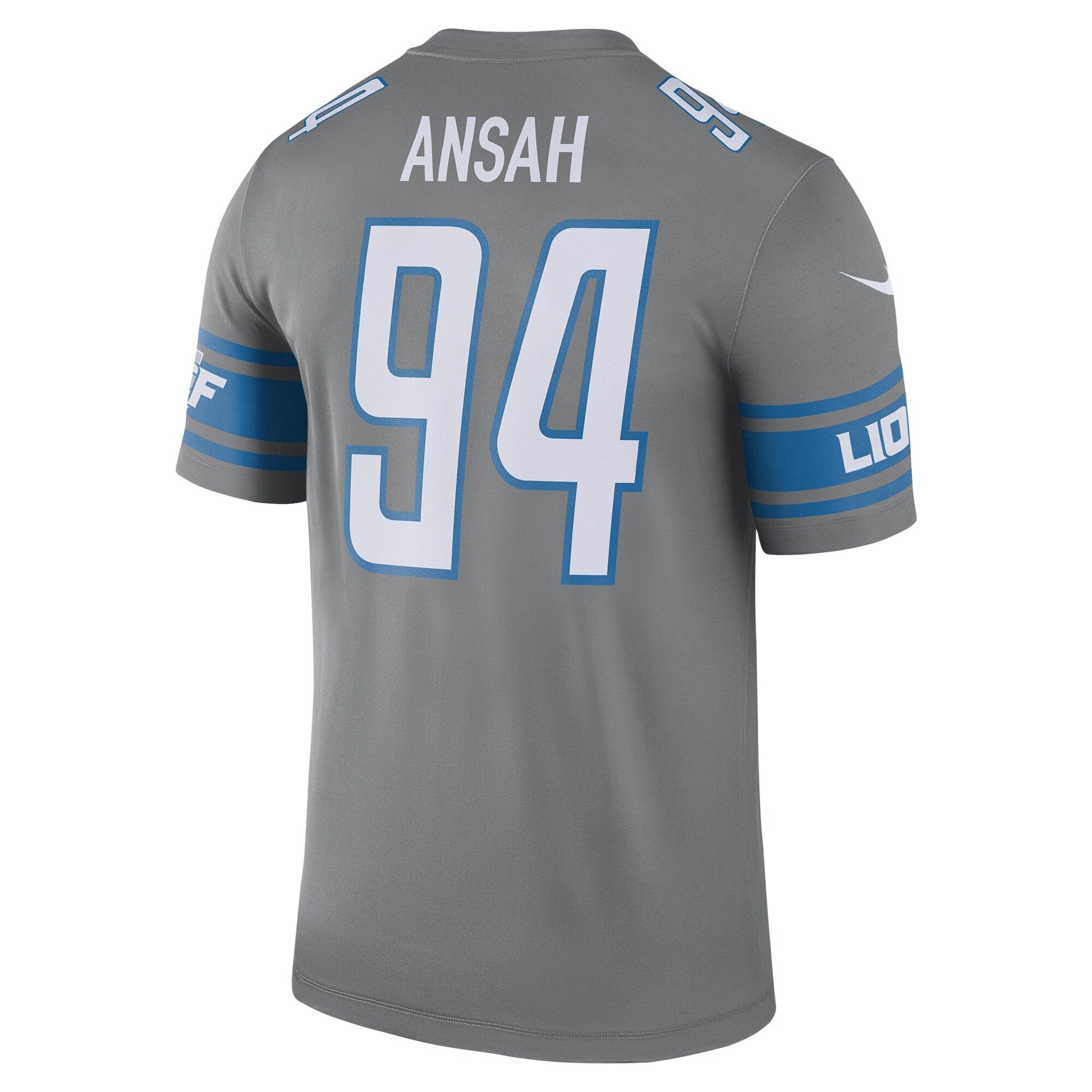 Detroit Lions Ziggy Ansah Steel Legend NFL jersey front view
